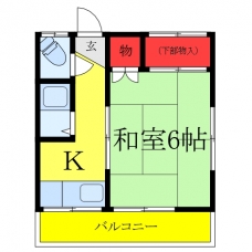 コーポ松本の間取り図
