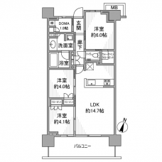 プラウド小竹向原の間取り図