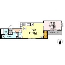 セレスティア扇Ⅵの間取り図