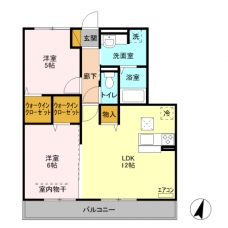ルミエール武蔵浦和の間取り図