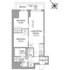 コンフォリア・リヴ東池袋の間取り図