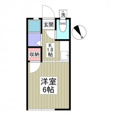 美鈴ハイツの間取り図