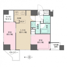 プライムアーバン西日暮里フロントの間取り図
