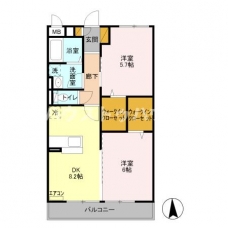 Dearcourtの間取り図