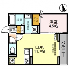 トリシア浦和の間取り図
