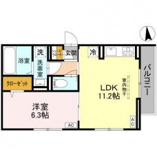 Noble Palais新曽の間取り図