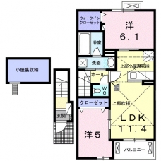 アルドーレⅡの間取り図