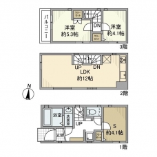 町屋6丁目戸建の間取り図