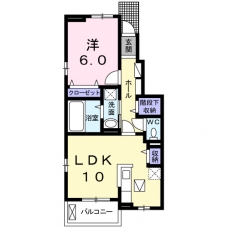 ジャルダン　ヴェールの間取り図