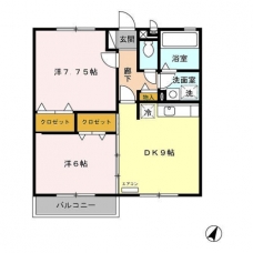 グランディールの間取り図
