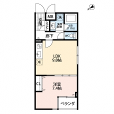 プレール・ドゥーク成増Ⅱの間取り図