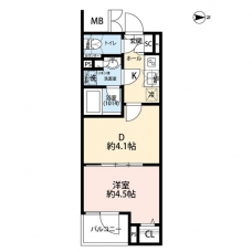 プレール・ドゥーク赤塚の間取り図
