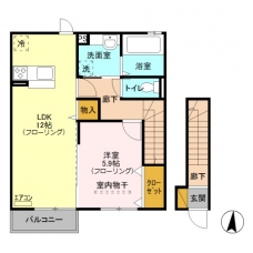 ハイツブエイの間取り図