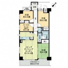 ライオンズマンション川口グリーンセンターの間取り図