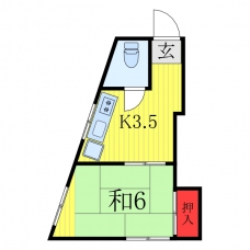 中山コーポの間取り図