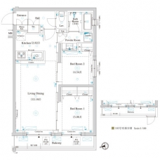 ラティエラ滝野川の間取り図