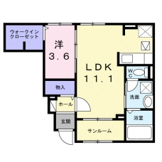 ファミリエの間取り図