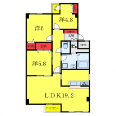 ベルメゾン音羽の間取り図