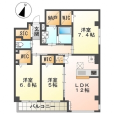 Ｅａｓｔ　ＷｉｓｔｅｒｉａⅠの間取り図