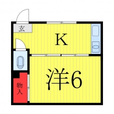 本田マンション1号棟の間取り図