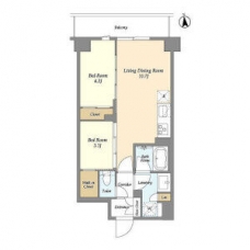 コンフォリア竹ノ塚イースト の間取り図
