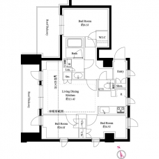 ３４３レジデンス後楽園（オープンレジデンシア）の間取り図