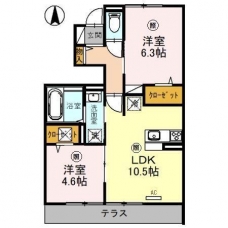 シンヤ壱番館の間取り図