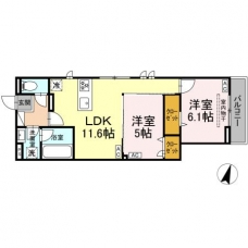 セレスティア扇Ⅶの間取り図