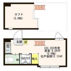 ネクステージ 鶯谷の間取り図