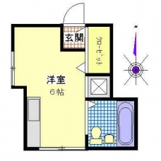 コーポＩの間取り図