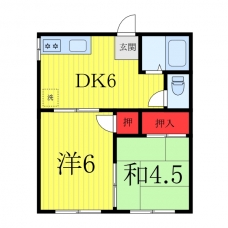 コトブキハイツ2号棟の間取り図