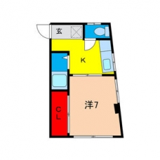 アサイハイツの間取り図