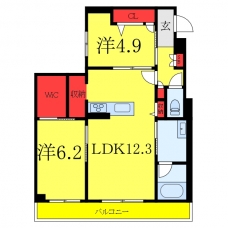 ラヴィータ　フェリーチェの間取り図