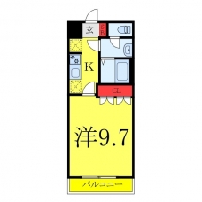 シェルル江北の間取り図