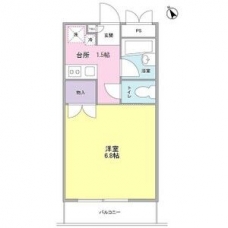 フローラ本駒込の間取り図