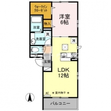 ボンメゾンの間取り図