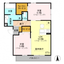 セピアパレス　Ａの間取り図