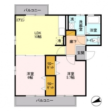 クレール　Ⅴの間取り図