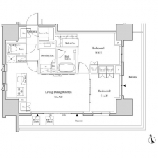 ザ・パークハビオ北千住の間取り図