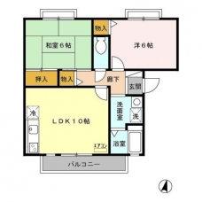 プリムヴェール　弐番館の間取り図