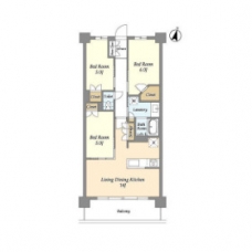 グランカーサ川口青木町公園の間取り図