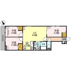 セレスティア松が丘の間取り図