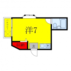 パレス鹿浜の間取り図