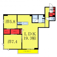 グランコートの間取り図