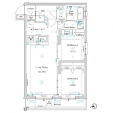 ラティエラ滝野川の間取り図