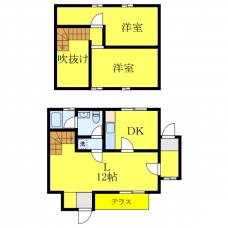 コテージサクラの間取り図