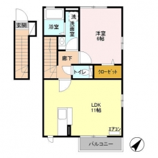 ヴィラ　マグノリアの間取り図