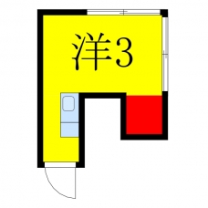 シャトー岸町の間取り図