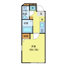 エクセラン南千住Ⅱの間取り図