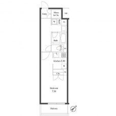 プライマル小石川の間取り図